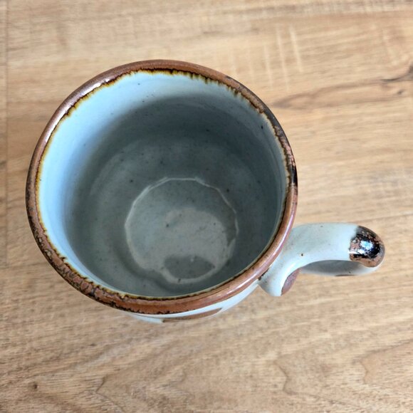 Vintage 70s Takahashi Cat Coffee Stoneware mug Hand Crafted in Japan. - Picture 3 of 6